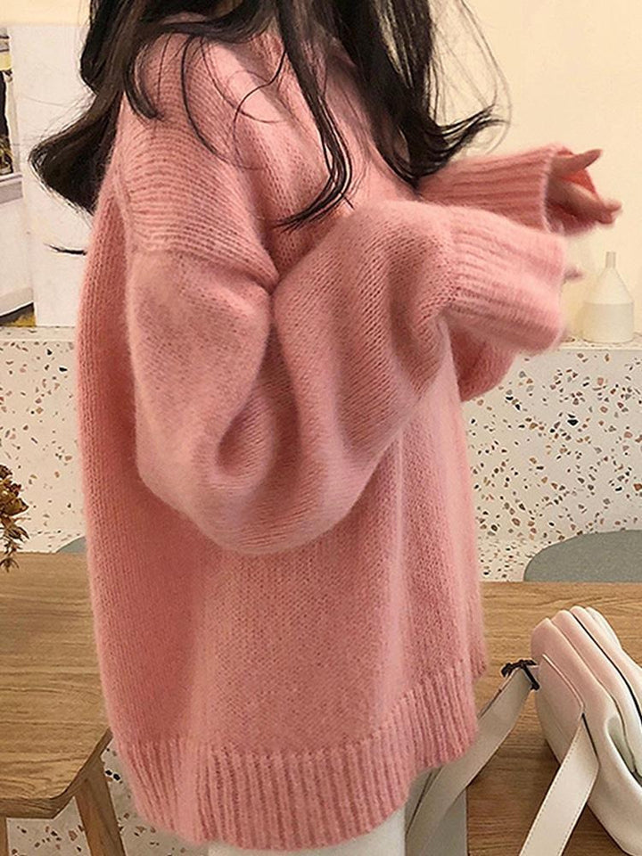 Pull en maille surdimensionné pour femme avec détails côtelés Chic & Stil