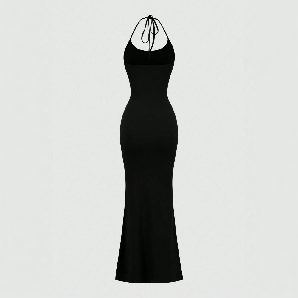 Robe maxi moulante pour femmes avec design de maintien et coupe slim Chic & Stil