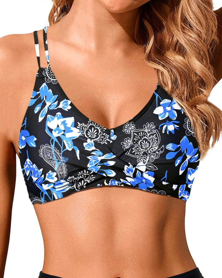 Femme Supportive Leopard Print Swim Top Lune London