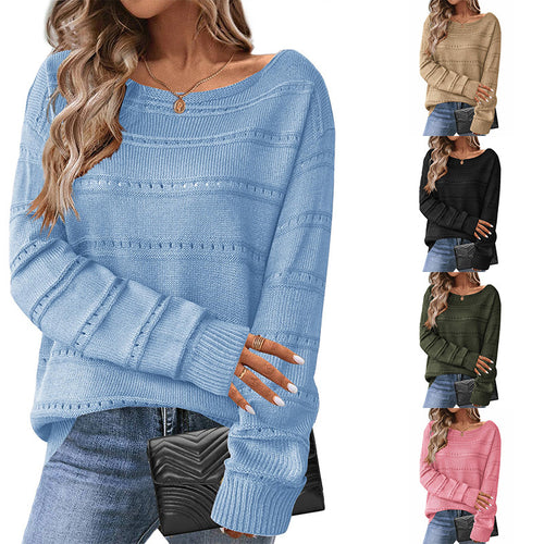 Pull en tricot pour femmes avec une structure aérienne et un design ample Chic & Stil