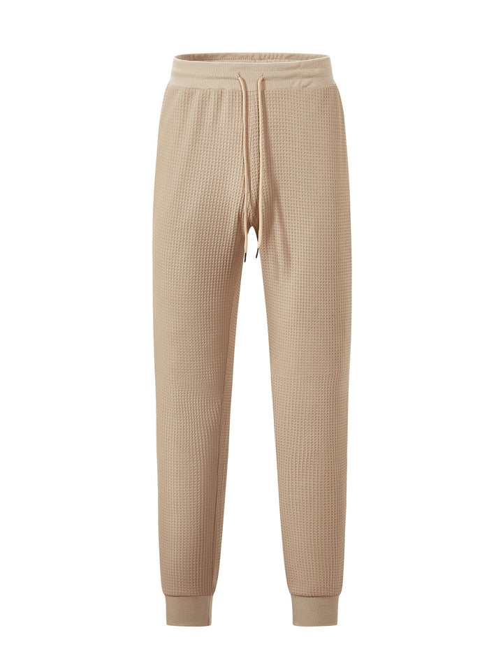 Lune London Men's waffle structure athletic jogger pants
