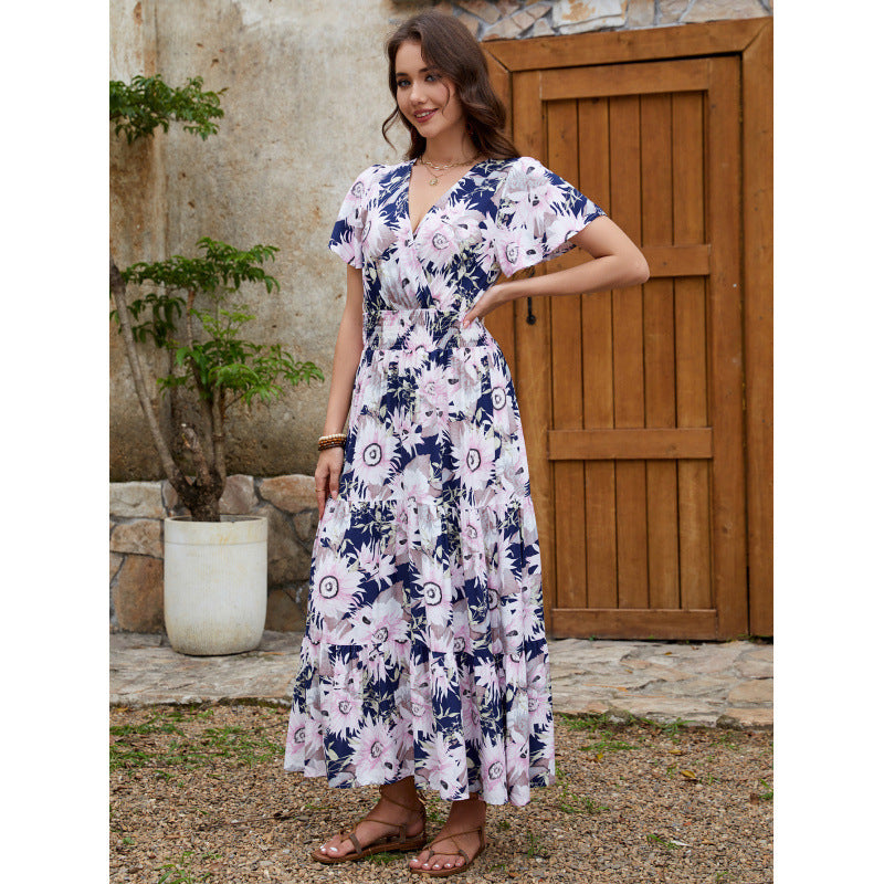 Lune London Fluid Ruffled Maxi Dress for Women