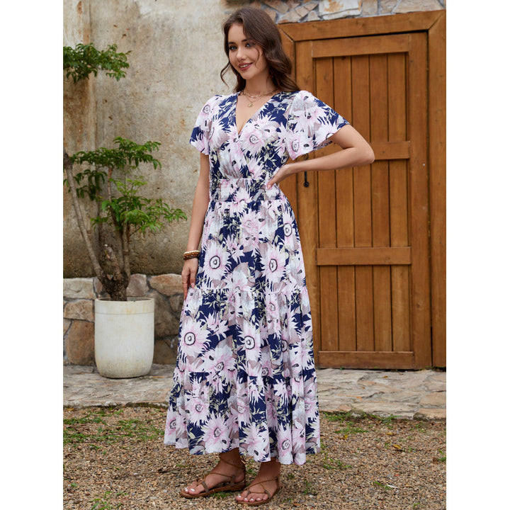 Lune London Fluid Ruffled Maxi Dress for Women