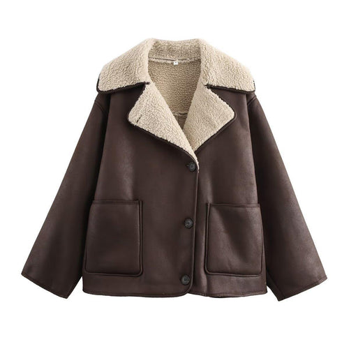 Women's transition jacket with plush lining and practical pockets Amarae