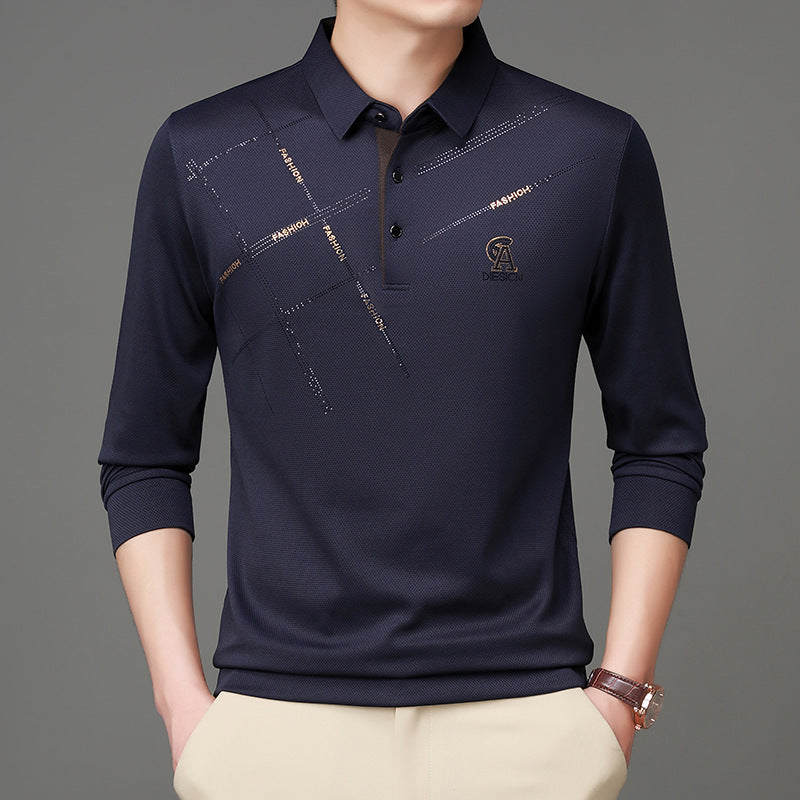 Men's polo t-shirt with stylish graphic print and high-quality functional material Lune London