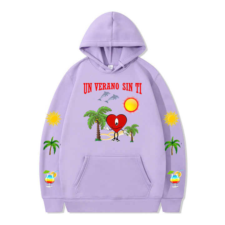 Women's hoodie with vibrant summer motif and comfortable fit Lune London