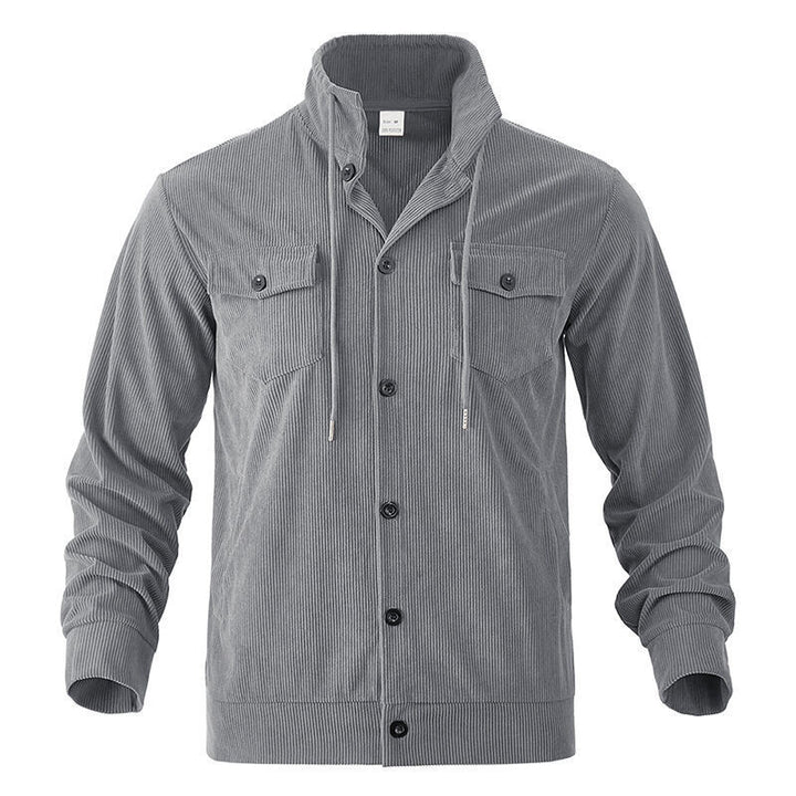 Men's cord jacket with practical chest pockets and drawstring Chic and style