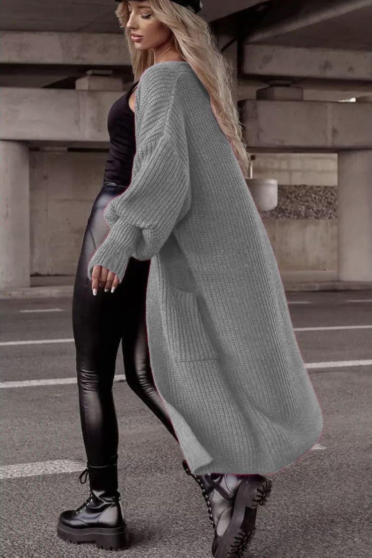 Ladies Large Chic Knit Coat