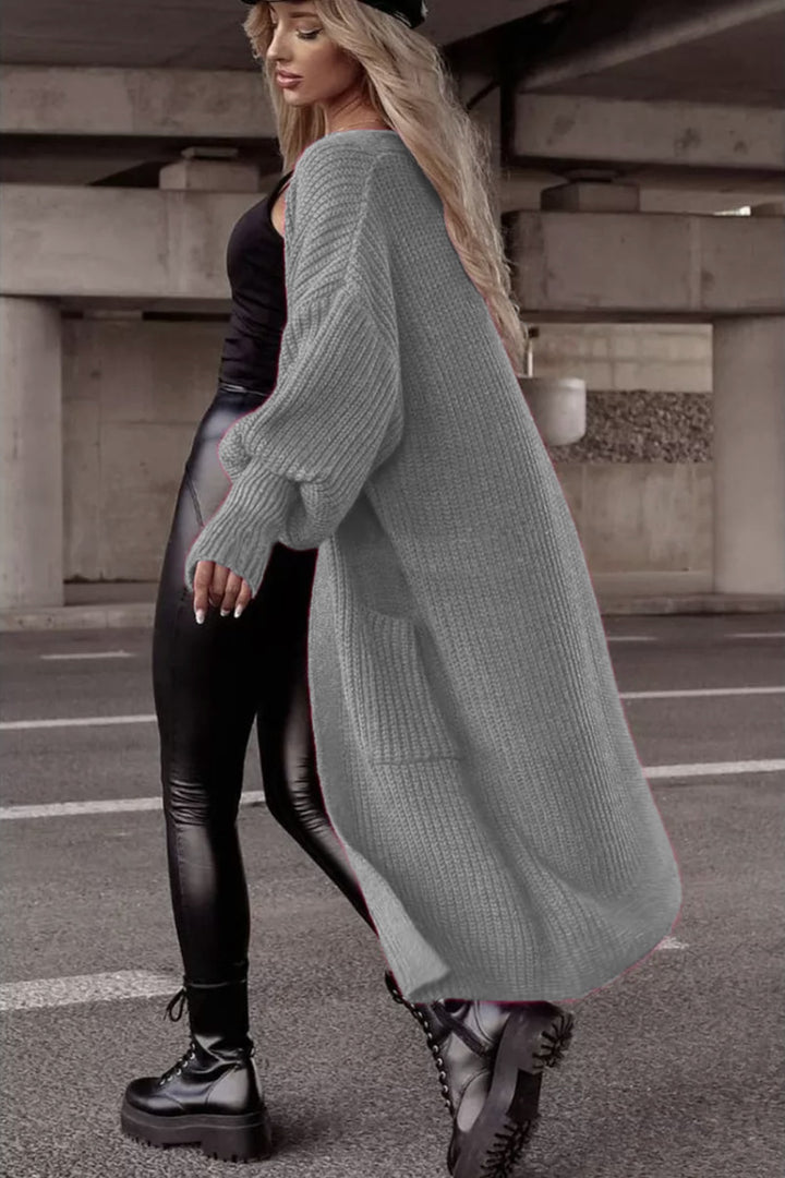 Ladies Large Chic Knit Coat