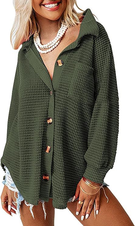 Casual button jacket for women in Waffle fabric Lune London