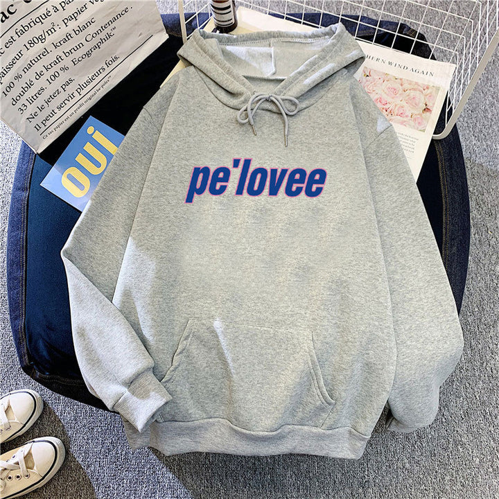 Women's hoodie with modern lettering Chic & Stil 1772612762