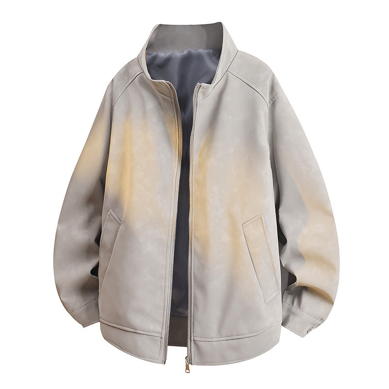 Fashionable women's transitional jacket with a luxurious texture and a practical zipper Lune London