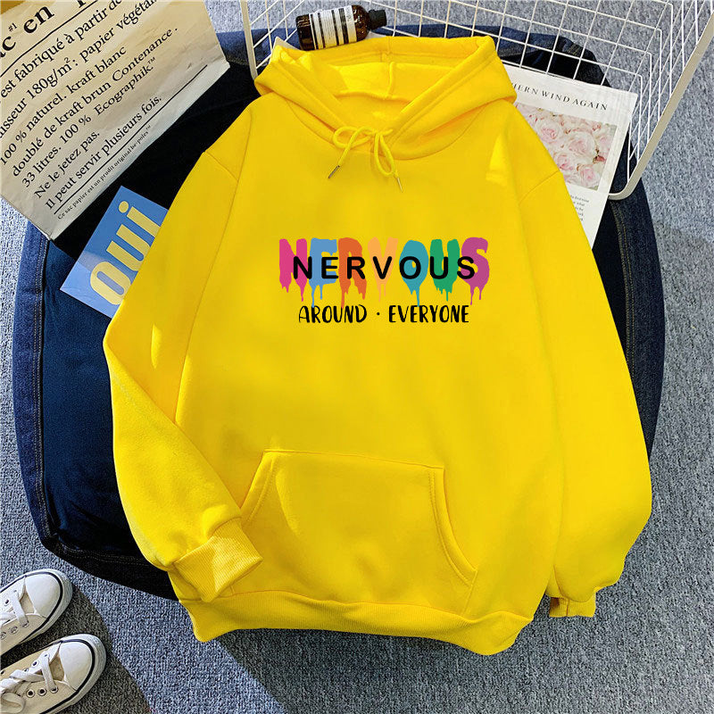 Women's hoodie with creative lettering Chic & Style
