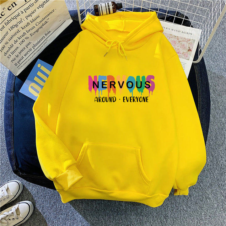 Women's hoodie with creative lettering Chic & Style