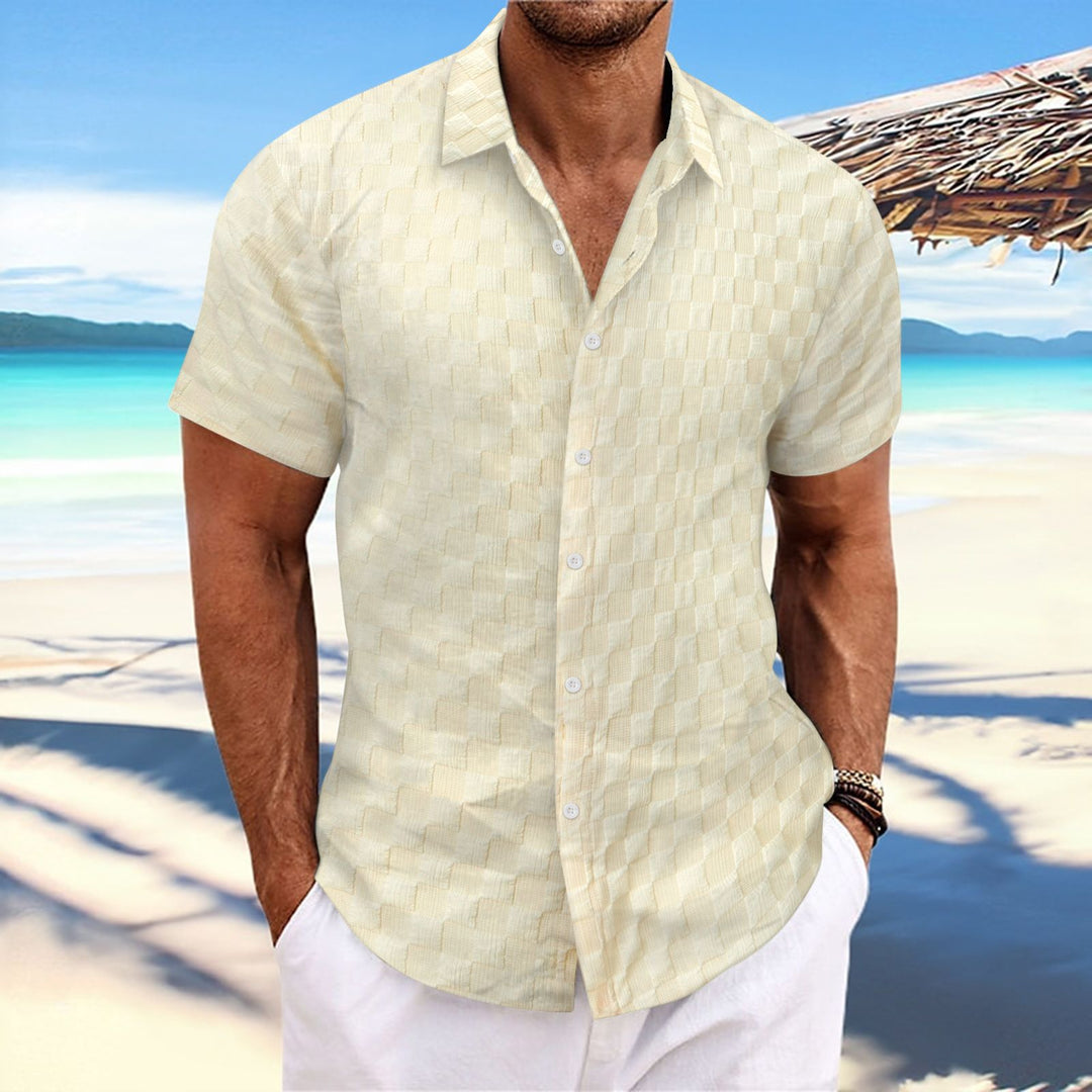 Structured short sleeve leisure shirt for men Amarae