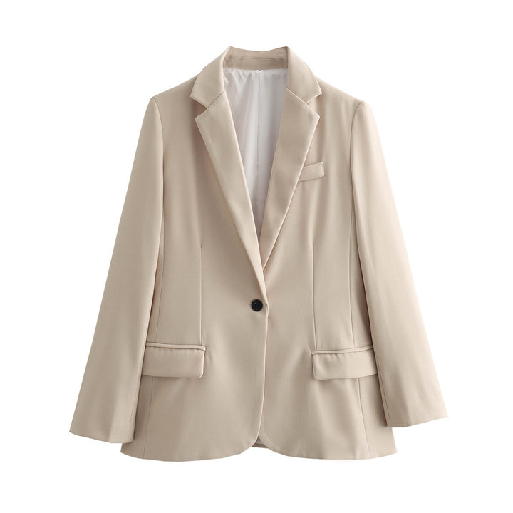 Tailored women's jacket with elegant lapels and practical pockets Lune London