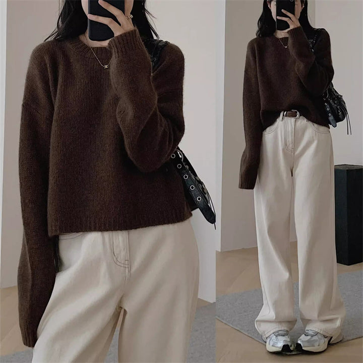 Pull en tricot confortable pour femmes avec coupe décontractée et style casual Chic & Stil