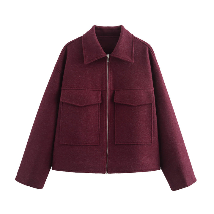 Cropped utility jacket for women with large pockets and modern cut Lune London