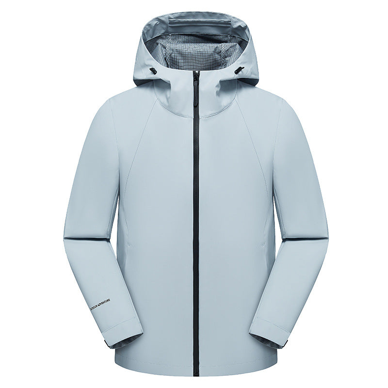 Men's three-layer softshell hooded jacket with seam-sealed weather protection membrane and ergonomic cut Amarae
