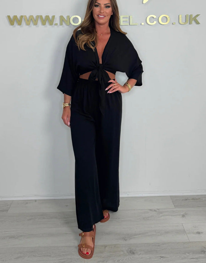 Chic wide set with front knot for women Lune London