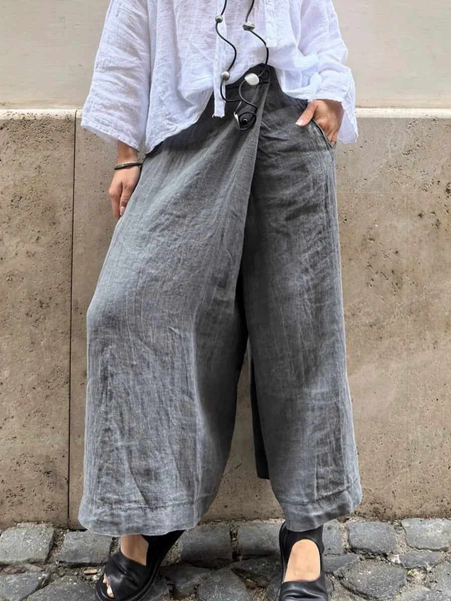 Wide linen pants for women Lune London