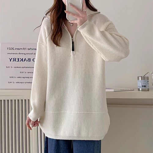 Ladies Comfortable Hooded Sweatshirt with Semi-Hidden Zip Amarae