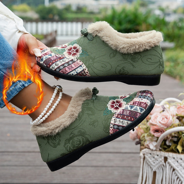 Lune London | Women's slippers with soft lining and trendy flower design