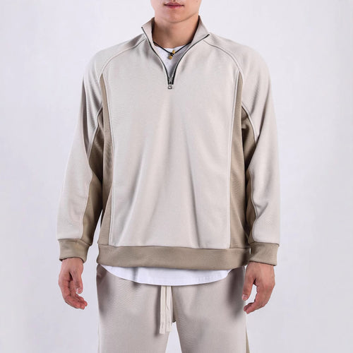 Functional pull for men with half-zip and breathable inserts Amarae