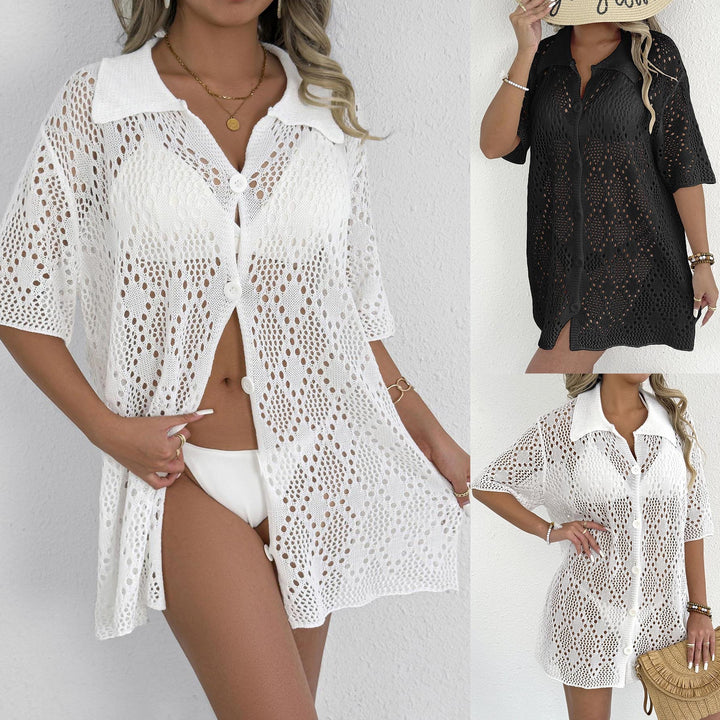 Lune London Women's Crochet Beach Blouse
