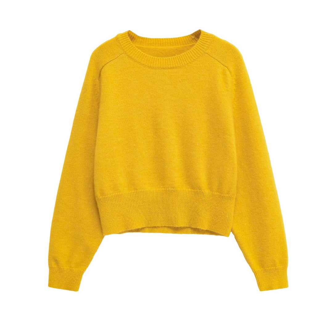 Lune London soft knit cropped sweater for women