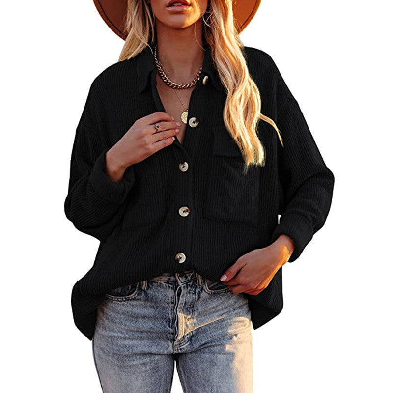 Oversized women's shirt with structured design and button details Lune London