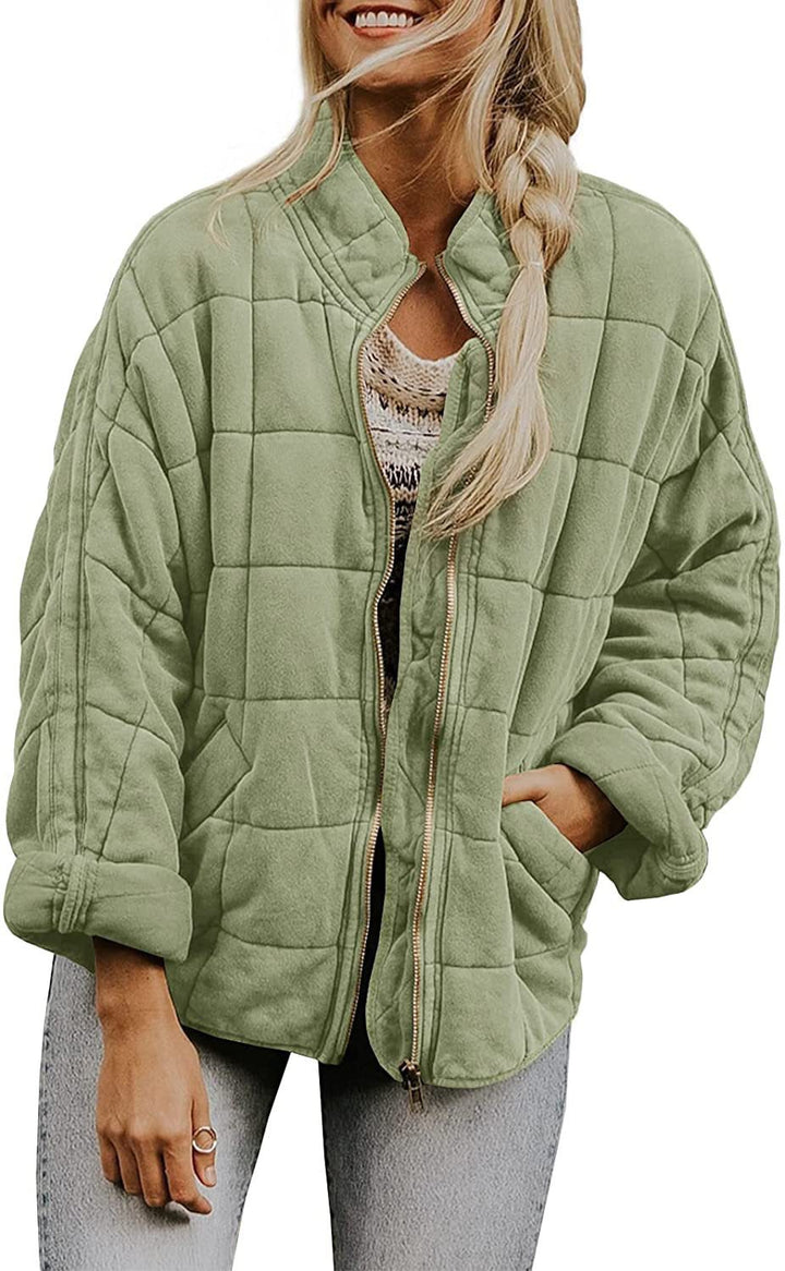 Ladies plus size quilted jacket Lune London