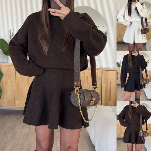 Robe en tricot stylée pour femme avec capuche Chic & Stil