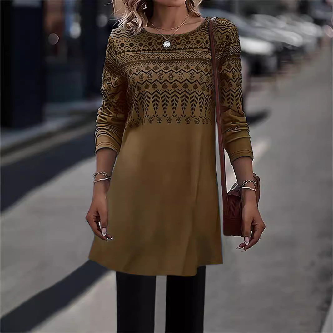 Long comfortable long-sleeve tunic for women Lune London