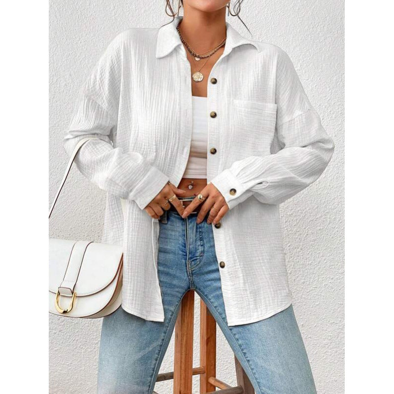Casual overshirt for women with button details Lune London