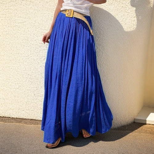 Maxi skirt for women with a flowing cut and elastic waist Amarae