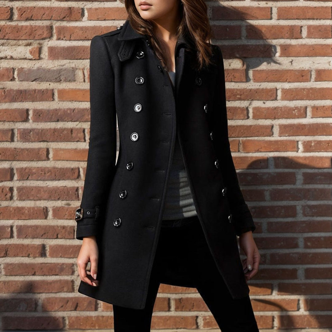 Wool coat for women with an elegant button design Amarae