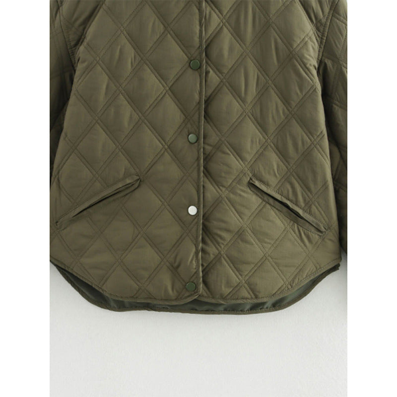 Quilted women's jacket with removable hood Lune London