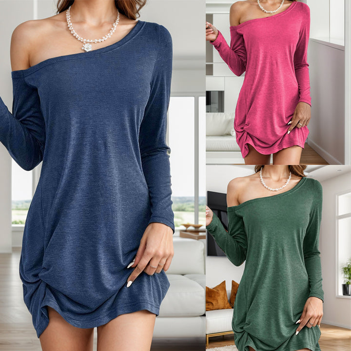 Ladies Off-Shoulder Bow Long Sleeve Top Lune London