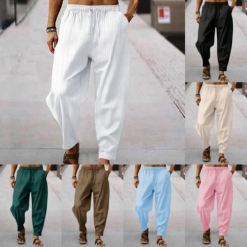 Casual fine striped trousers for men Chic and Style