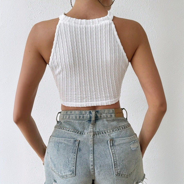 Haut de bikini femme avec franges et motif en fine crochet Chic & Stil