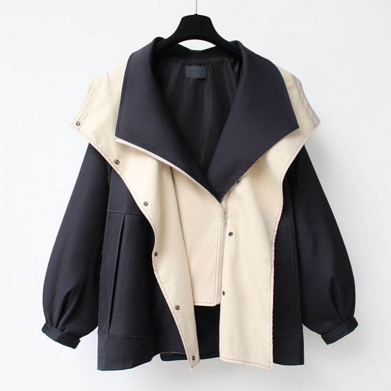 Ladies parka with removable collar and practical pockets Lune London