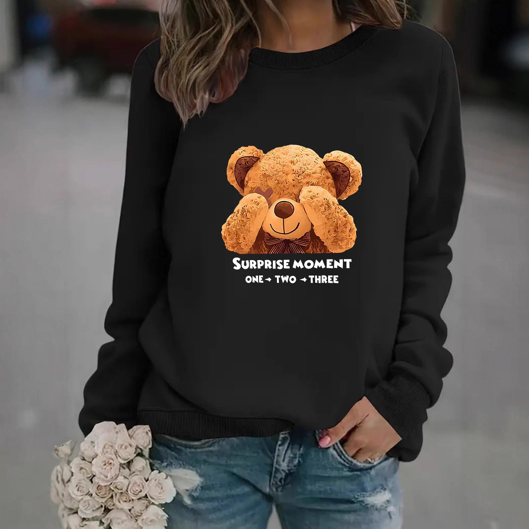 Women Sweatshirt with unique bear motif and entertaining saying Chic & Stil