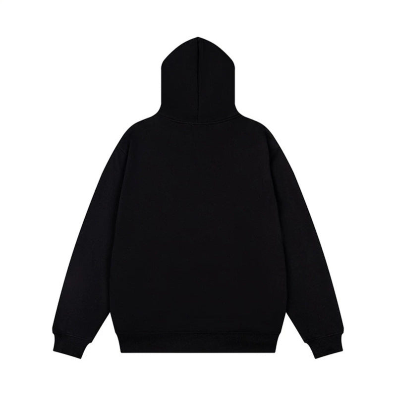 Unisex Oversize Hoodie with Statement Print and Polka Dot Application Amarae