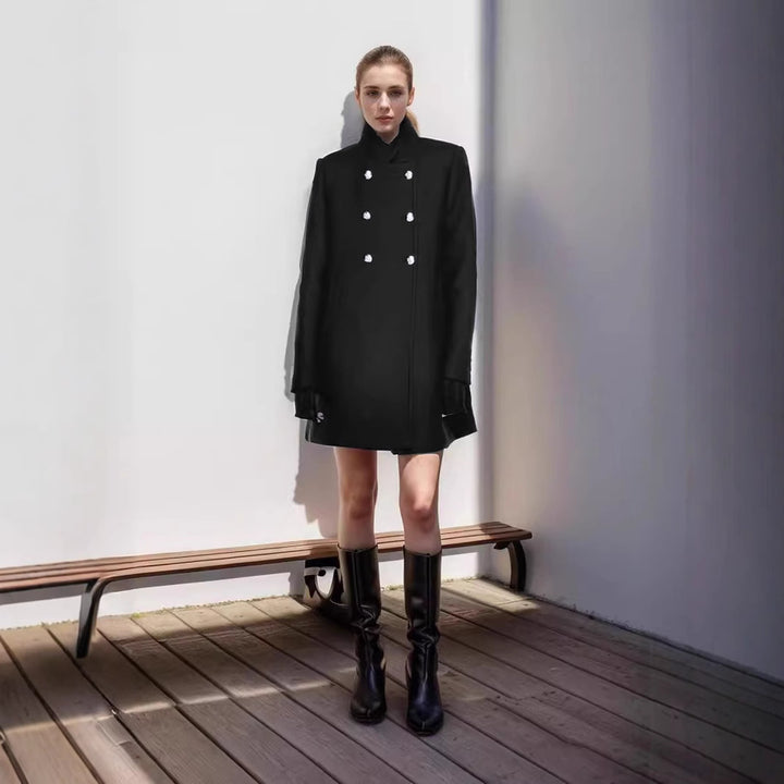 Women double-breasted coat modern cut Lune London