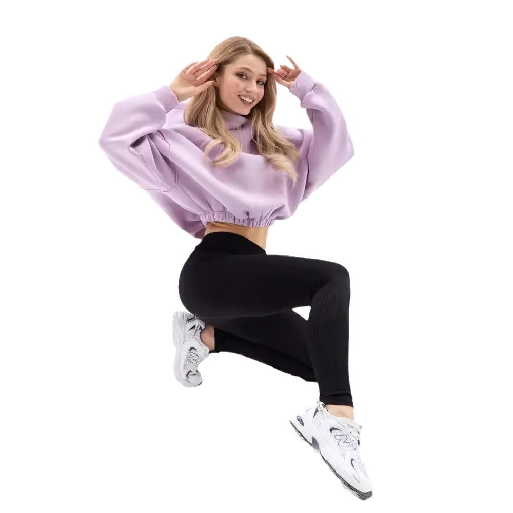 Ladies Fashion Cropped Sweatshirt with a Loose Fit Lune London