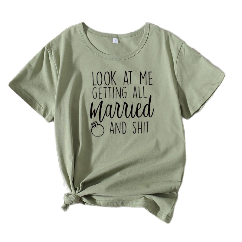 Ladies Casual Wedding Humor T-shirt Lune London