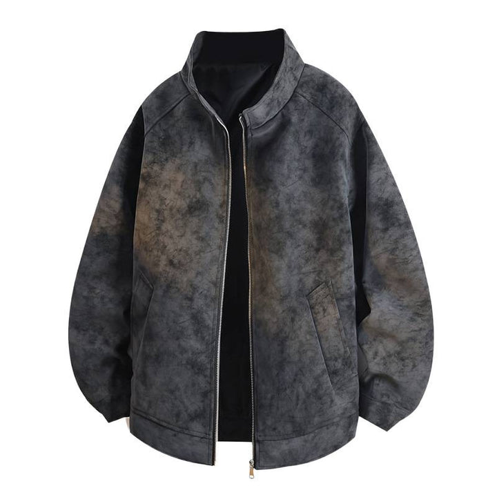 Fashionable women's transitional jacket with a luxurious texture and a practical zipper Lune London