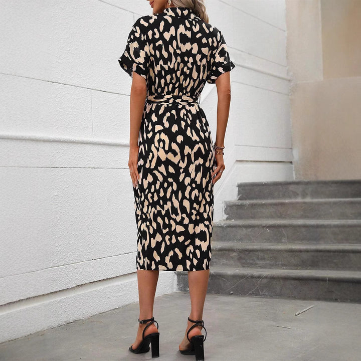 Lune London animal print shirt dress for women