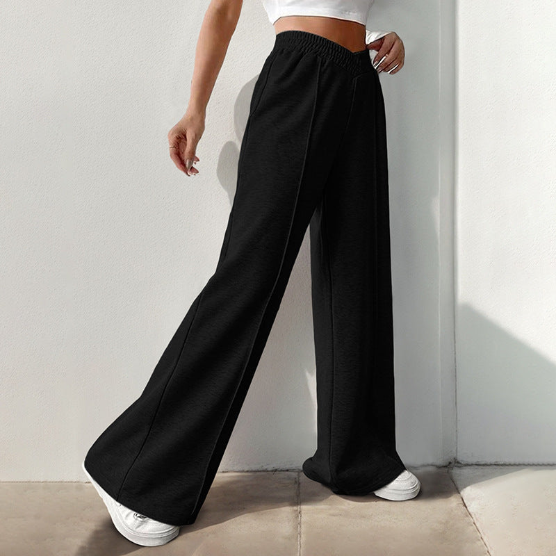 Loose-fitting leisure pants for women with elastic waistband Lune London